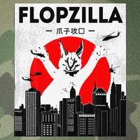 Catzilla Funny Big Floppa Meme Flopzilla Caracal Cat Lover Legacy Tie Dye Trucker Hat