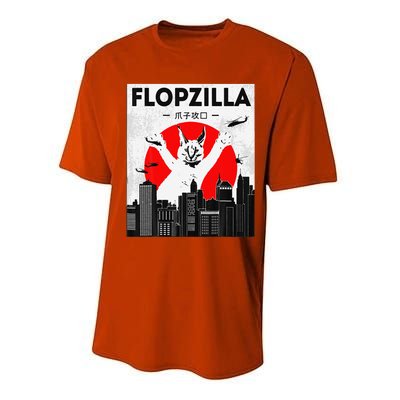 Catzilla Funny Big Floppa Meme Flopzilla Caracal Cat Lover Performance Sprint T-Shirt