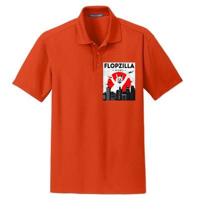 Catzilla Funny Big Floppa Meme Flopzilla Caracal Cat Lover Dry Zone Grid Polo