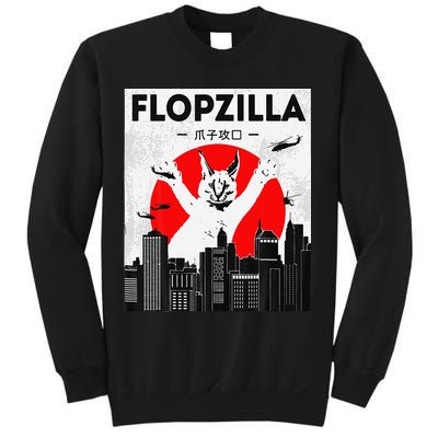 Catzilla Funny Big Floppa Meme Flopzilla Caracal Cat Lover Sweatshirt