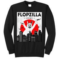 Catzilla Funny Big Floppa Meme Flopzilla Caracal Cat Lover Sweatshirt