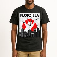 Catzilla Funny Big Floppa Meme Flopzilla Caracal Cat Lover Tall T-Shirt