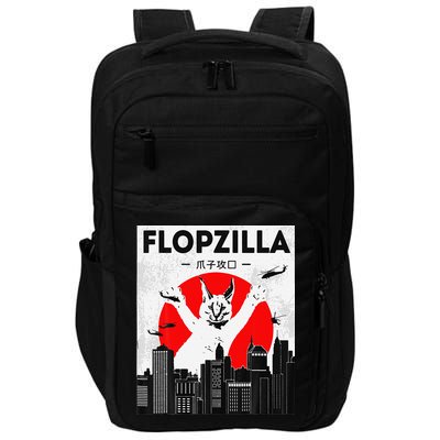 Catzilla Funny Big Floppa Meme Flopzilla Caracal Cat Lover Impact Tech Backpack