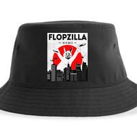 Catzilla Funny Big Floppa Meme Flopzilla Caracal Cat Lover Sustainable Bucket Hat