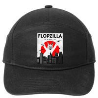 Catzilla Funny Big Floppa Meme Flopzilla Caracal Cat Lover 7-Panel Snapback Hat