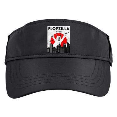 Catzilla Funny Big Floppa Meme Flopzilla Caracal Cat Lover Adult Drive Performance Visor