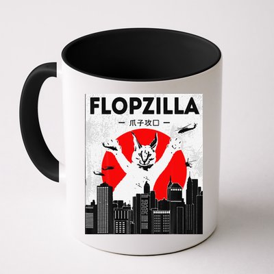 Catzilla Funny Big Floppa Meme Flopzilla Caracal Cat Lover Mug