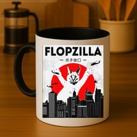 Catzilla Funny Big Floppa Meme Flopzilla Caracal Cat Lover Mug