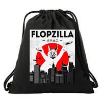 Catzilla Funny Big Floppa Meme Flopzilla Caracal Cat Lover Drawstring Bag