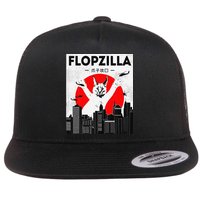 Catzilla Funny Big Floppa Meme Flopzilla Caracal Cat Lover Flatbill Hat