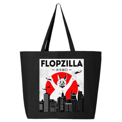 Catzilla Funny Big Floppa Meme Flopzilla Caracal Cat Lover 25L Jumbo Tote