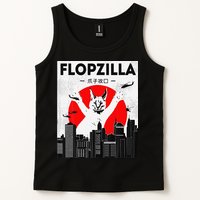 Catzilla Funny Big Floppa Meme Flopzilla Caracal Cat Lover Tank Top
