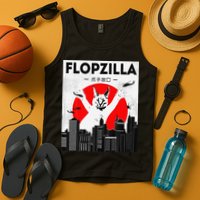Catzilla Funny Big Floppa Meme Flopzilla Caracal Cat Lover Tank Top