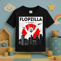 Catzilla Funny Big Floppa Meme Flopzilla Caracal Cat Lover Toddler T-Shirt
