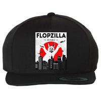 Catzilla Funny Big Floppa Meme Flopzilla Caracal Cat Lover Wool Snapback Cap