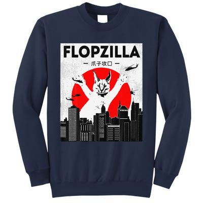 Catzilla Funny Big Floppa Meme Flopzilla Caracal Cat Lover Sweatshirt