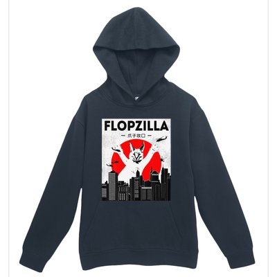 Catzilla Funny Big Floppa Meme Flopzilla Caracal Cat Lover Urban Pullover Hoodie