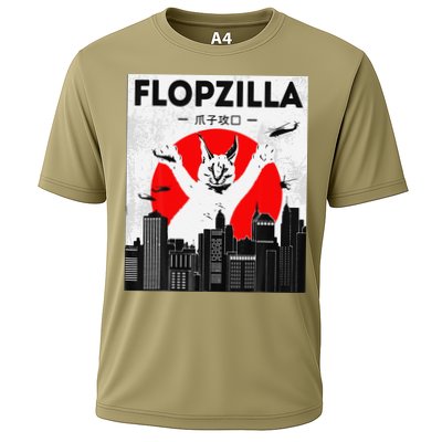 Catzilla Funny Big Floppa Meme Flopzilla Caracal Cat Lover Performance Shirt