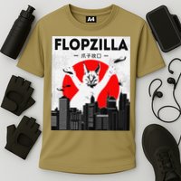 Catzilla Funny Big Floppa Meme Flopzilla Caracal Cat Lover Performance Shirt
