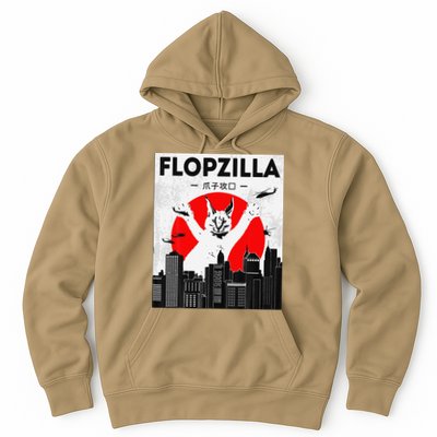 Catzilla Funny Big Floppa Meme Flopzilla Caracal Cat Lover Hoodie
