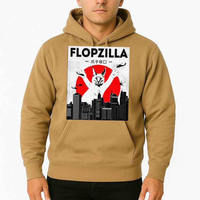 Catzilla Funny Big Floppa Meme Flopzilla Caracal Cat Lover Hoodie