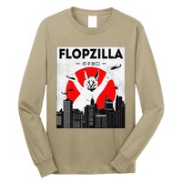 Catzilla Funny Big Floppa Meme Flopzilla Caracal Cat Lover Long Sleeve Shirt