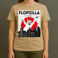 Catzilla Funny Big Floppa Meme Flopzilla Caracal Cat Lover T-Shirt