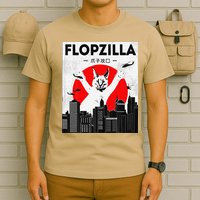 Catzilla Funny Big Floppa Meme Flopzilla Caracal Cat Lover T-Shirt