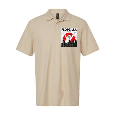 Catzilla Funny Big Floppa Meme Flopzilla Caracal Cat Lover Softstyle Adult Sport Polo