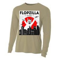 Catzilla Funny Big Floppa Meme Flopzilla Caracal Cat Lover Cooling Performance Long Sleeve Crew