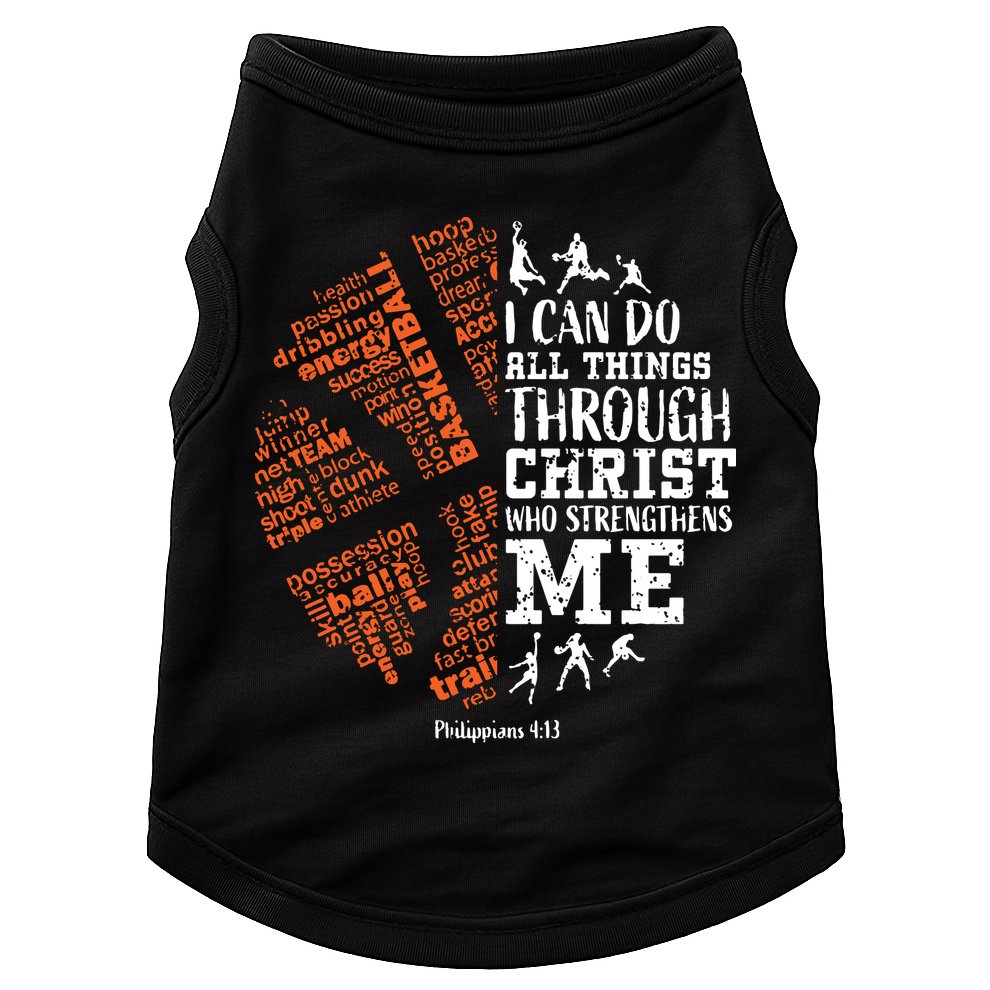 Christian Funny Basketball Bible Verses Gifts Pullover Doggie Tank
