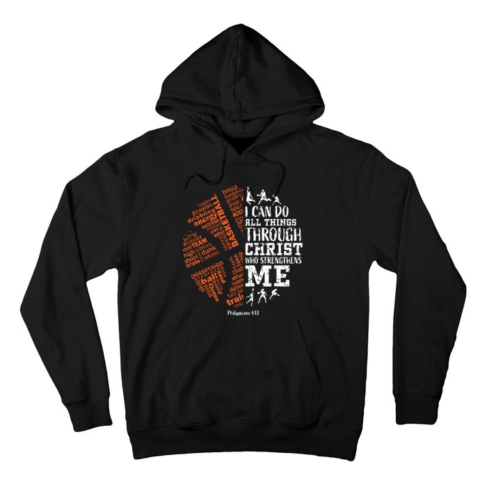 Christian Funny Basketball Bible Verses Gifts Pullover Hoodie