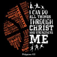 Christian Funny Basketball Bible Verses Gifts Pullover Poster