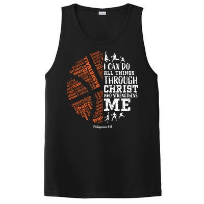 Christian Funny Basketball Bible Verses Gifts Pullover PosiCharge Competitor Tank