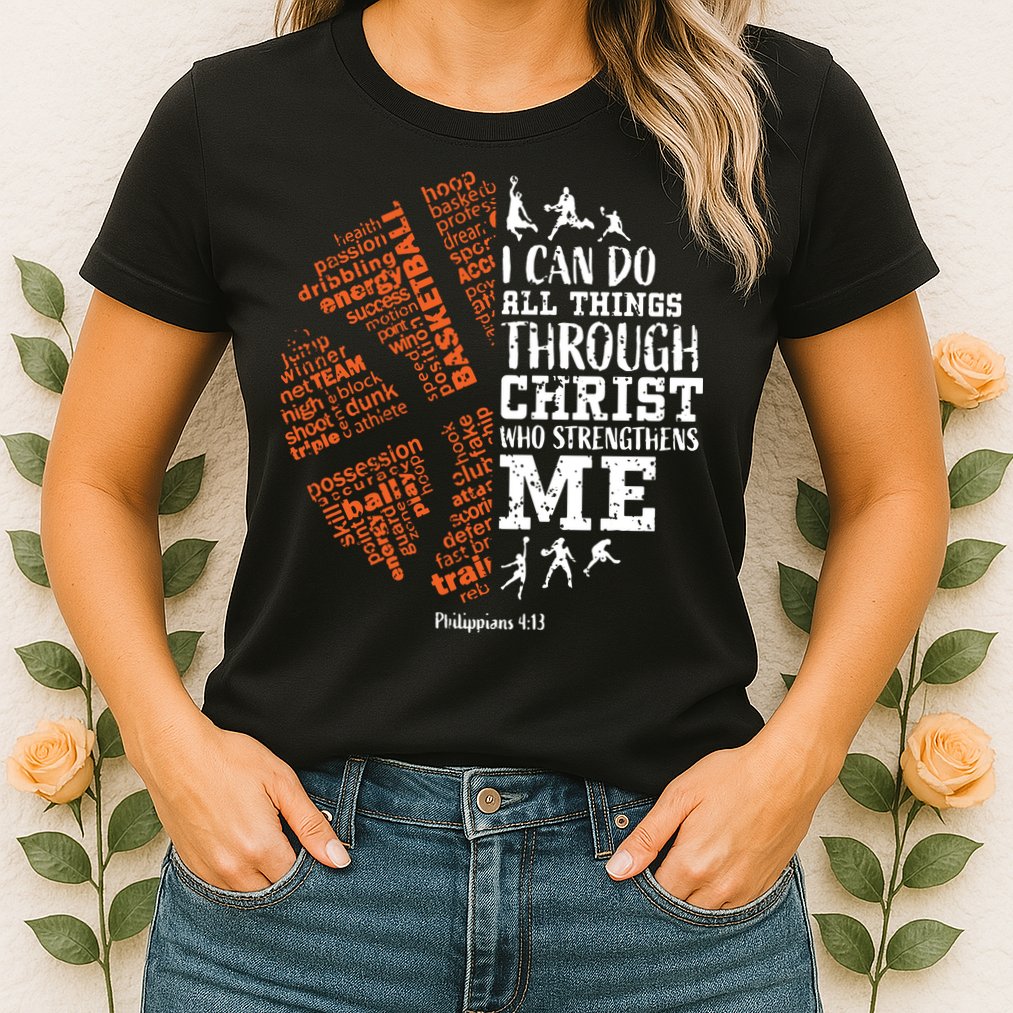 Christian Funny Basketball Bible Verses Gifts Pullover Womens T-Shirt