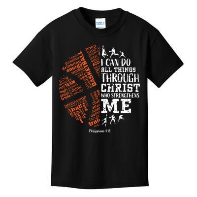 Christian Funny Basketball Bible Verses Gifts Pullover Kids T-Shirt