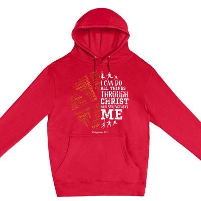 Christian Funny Basketball Bible Verses Gifts Pullover Premium Pullover Hoodie