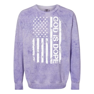 Christian Faith Believer Colorblast Crewneck Sweatshirt