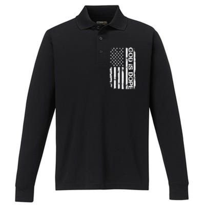 Christian Faith Believer Performance Long Sleeve Polo