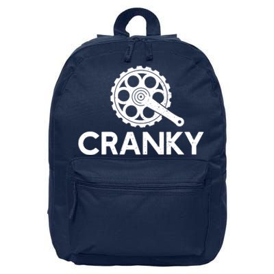 Cranky Funny Bike Gifts Cycling Bike Lover 16 in Basic Backpack