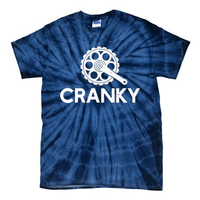 Cranky Funny Bike Gifts Cycling Bike Lover Tie-Dye T-Shirt