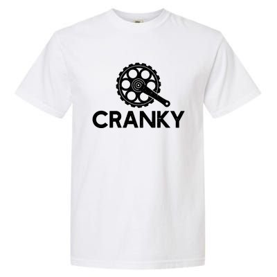 Cranky Funny Bike Gifts Cycling Bike Lover Garment-Dyed Heavyweight T-Shirt