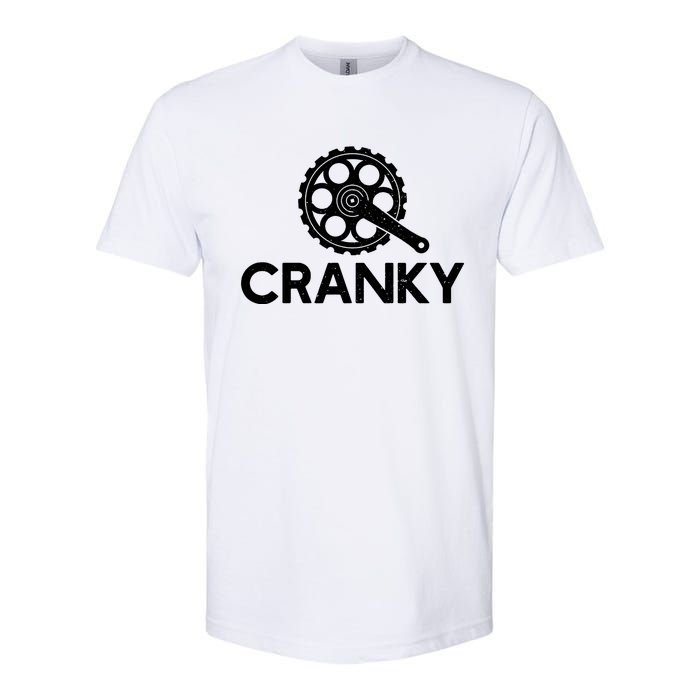 Cranky Funny Bike Gifts Cycling Bike Lover Softstyle CVC T-Shirt