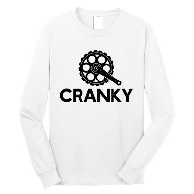 Cranky Funny Bike Gifts Cycling Bike Lover Long Sleeve Shirt