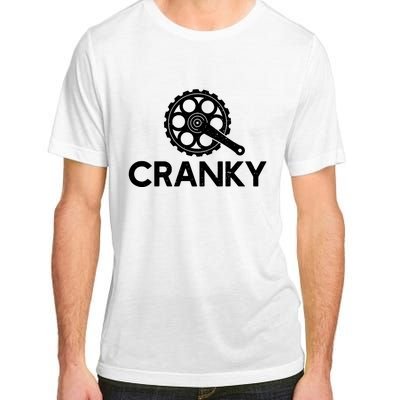 Cranky Funny Bike Gifts Cycling Bike Lover Adult ChromaSoft Performance T-Shirt