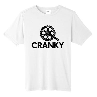 Cranky Funny Bike Gifts Cycling Bike Lover Tall Fusion ChromaSoft Performance T-Shirt