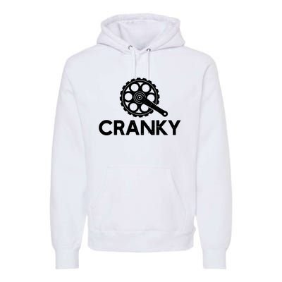 Cranky Funny Bike Gifts Cycling Bike Lover Premium Hoodie