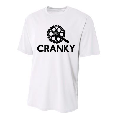 Cranky Funny Bike Gifts Cycling Bike Lover Performance Sprint T-Shirt