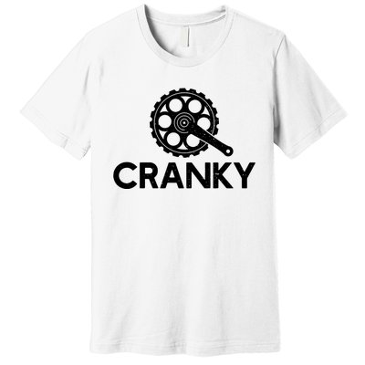 Cranky Funny Bike Gifts Cycling Bike Lover Premium T-Shirt