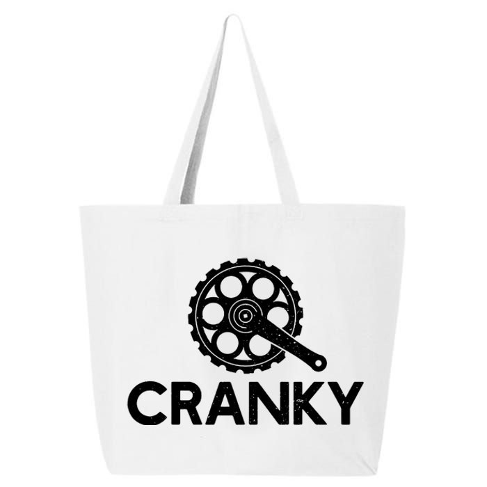 Cranky Funny Bike Gifts Cycling Bike Lover 25L Jumbo Tote